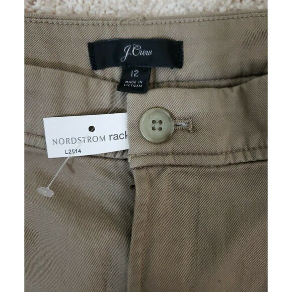 J. Crew~ Woman Size 12~ Gray/Green Ankle Casual Nordstrom Pants 100% Cotton NWOT - Picture 11 of 12